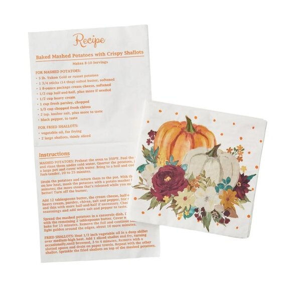 Pioneer Woman Paper Disposable Napkins 40 Count 3 Ply Pumpkin - Picture 5 of 8